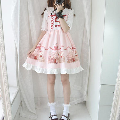 Kawaii Cat Cup Cake Ice Cream Dress SD01880