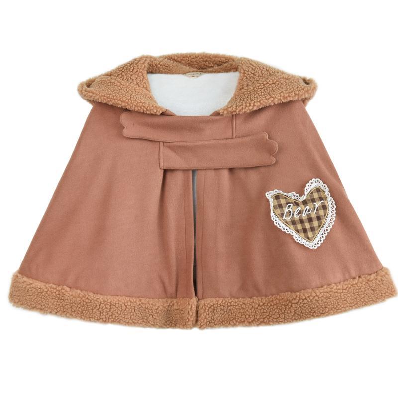 Brown Bear Bat Sleeve Cloak Cape SD00437