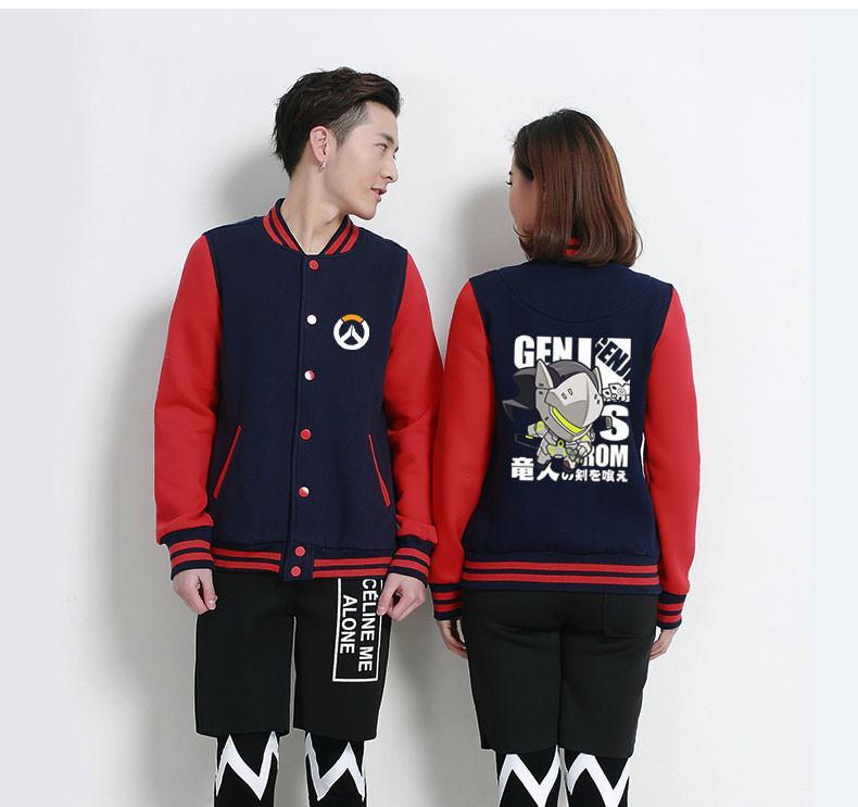 Overwatch Blue&Red Baseball Jacket SD02196