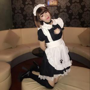 Kawaii Kitty Cat Hollow Chest Keyhole Maiden Costume Dress SD02080