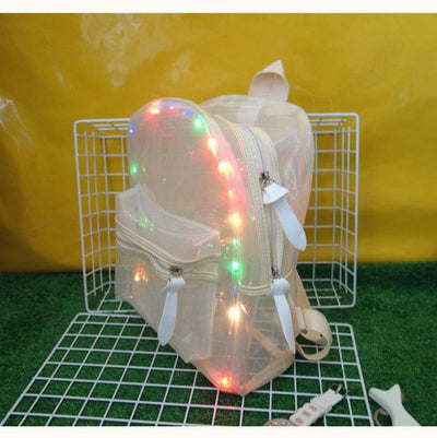 Harajuku Led Lights Transparent Backpack SD01670