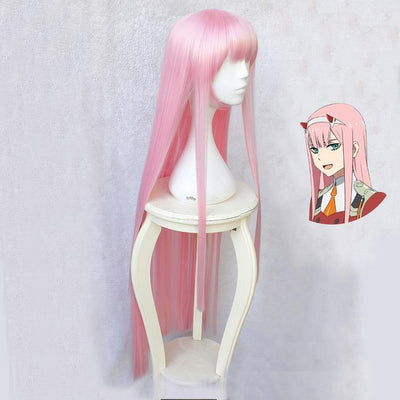 Darling In The Franxx Code:002 Zero Two Pink Long Wig Cosplay SD01531