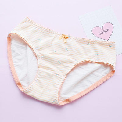 Japanese Cute Stripes Bow Undies Set SD02400