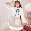 Kawaii Kitty Paws Woolen Winter Warm Fur Coat SD01537