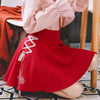 Red Rose Ribbon High Waist Skirt SD00204