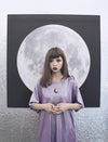 Metallic Purple Moon Loose T-shirt SD01331