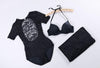 Korean Black Lace Summer 3 Piece Swimsuit SD01616