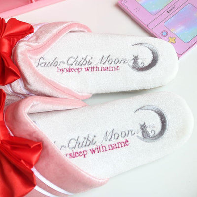 Sailor Moon Soft Luna Artemis Cat Bow Slippers SD01085