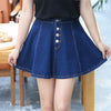 Korean blue denim button skirt SD00663