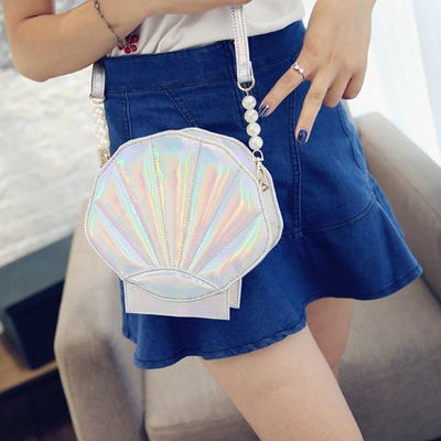 Japanese Harajuku Holographic Seashell Bag SD01143