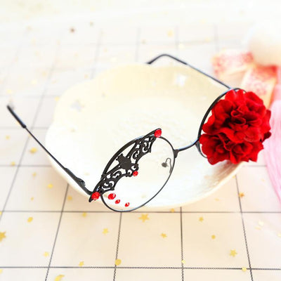 Japanese Harajuku Bat Roses Glasses SD01502