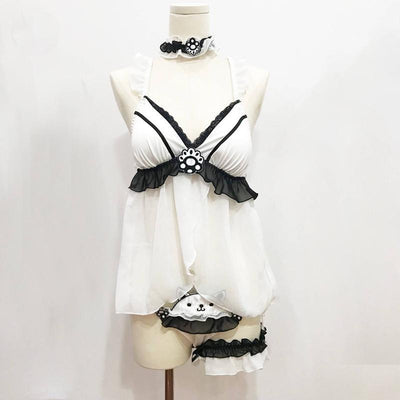 Sexy Neko Nightgown Lingerie Set SD01916