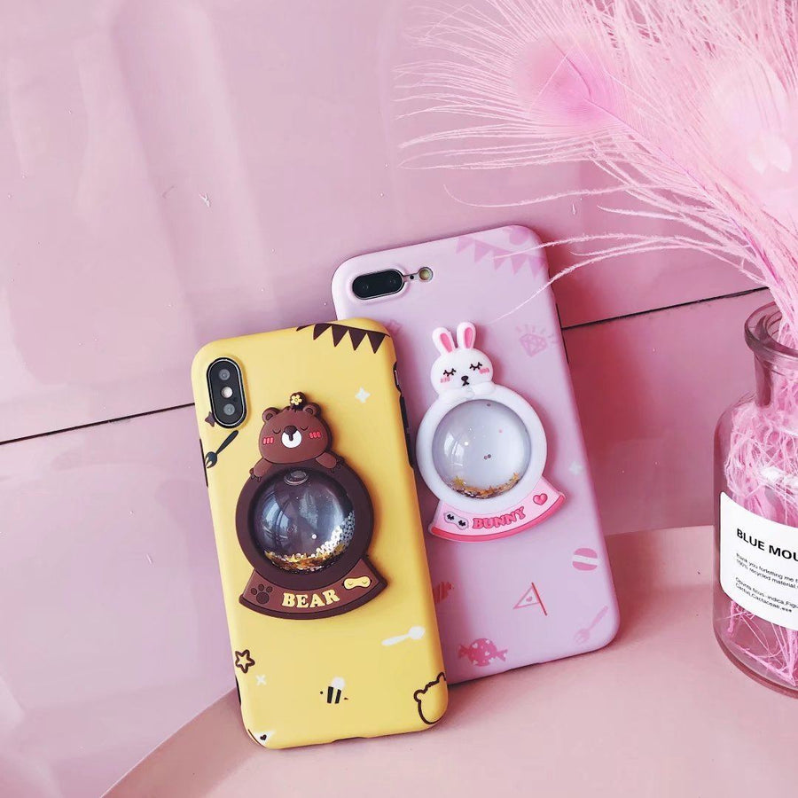 Japanese Kawaii Bear/Bunny Star Crystal Ball Iphone Phone Case SD01725