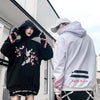 Cherry Blossom Stork Loose Hoodie Sweater SD00289