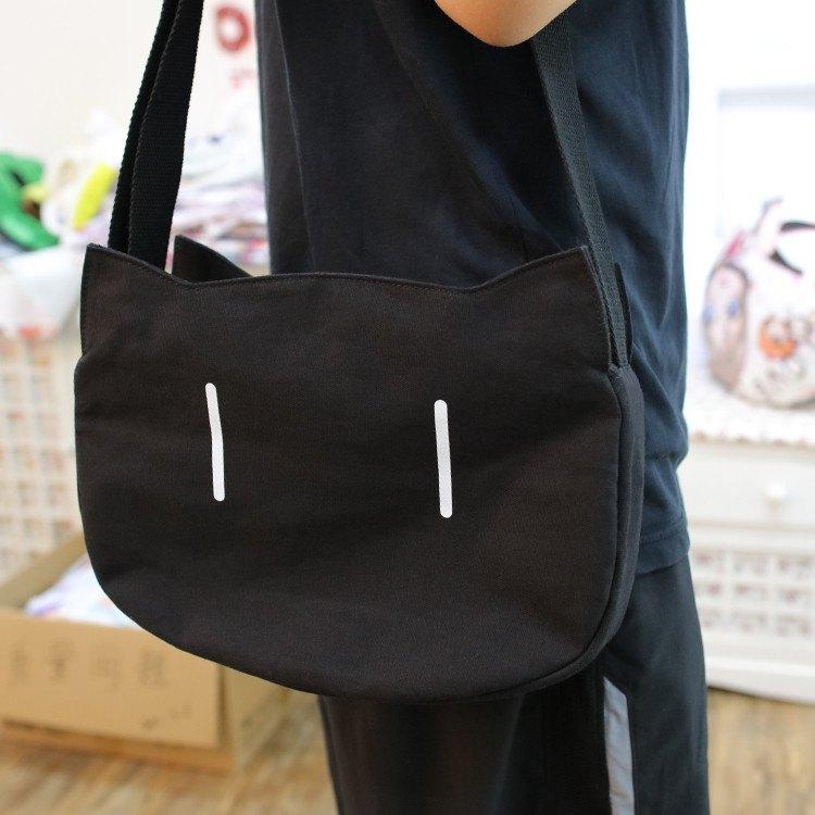 Cute Black Cat Messenger Bag SD01532