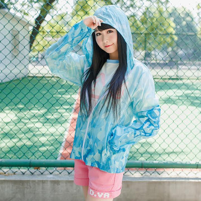 Overwatch D.VA DVA bunny summer blue jacket SD01107