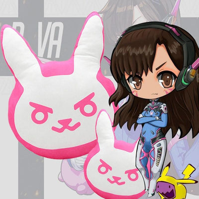 Overwatch D.VA DVA Plush Bunny Pillow SD01451