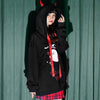 Cute ghost trick or treat devil hoodie sweater SD01092