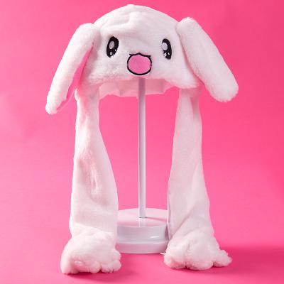 Plush TWICE Nayeon What is Love Bunny Rabbit Ear Wiggle Hat Cap SD00355