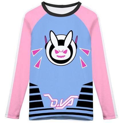 Overwatch D.VA Bunny Logo Long-sleeved Shirt SD02211