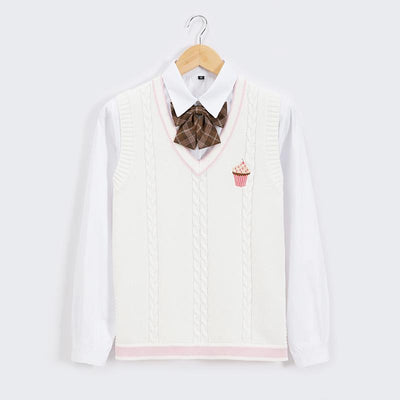 School Embroidered Cupcake Vest SD01881