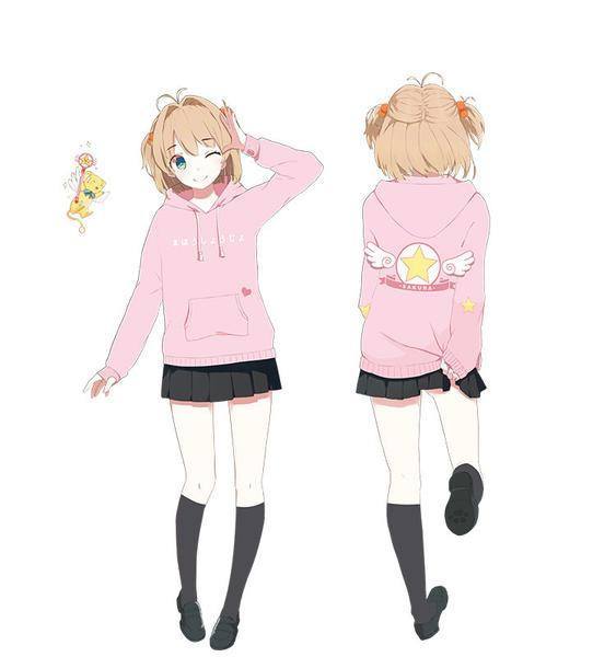 Cardcaptor Sakura Pink Hooded Sweater SD01695