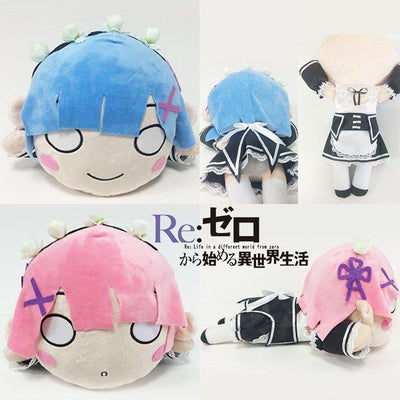 Re:Zero Rem and Ram Fallen Down Plush Toys SD01698