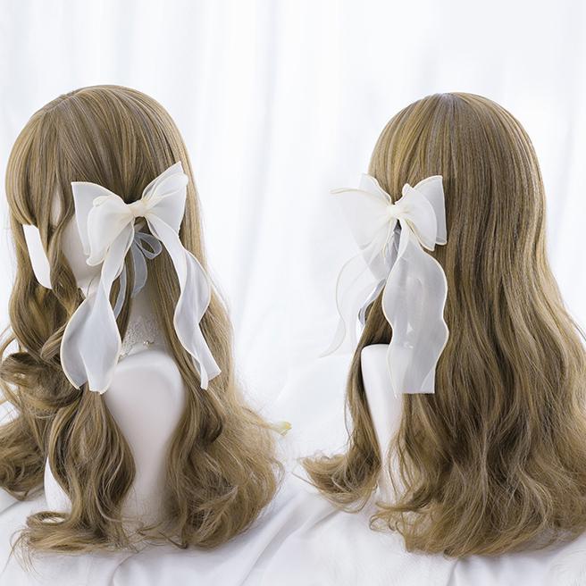 Brown Grey Wave Long Wig SD00197