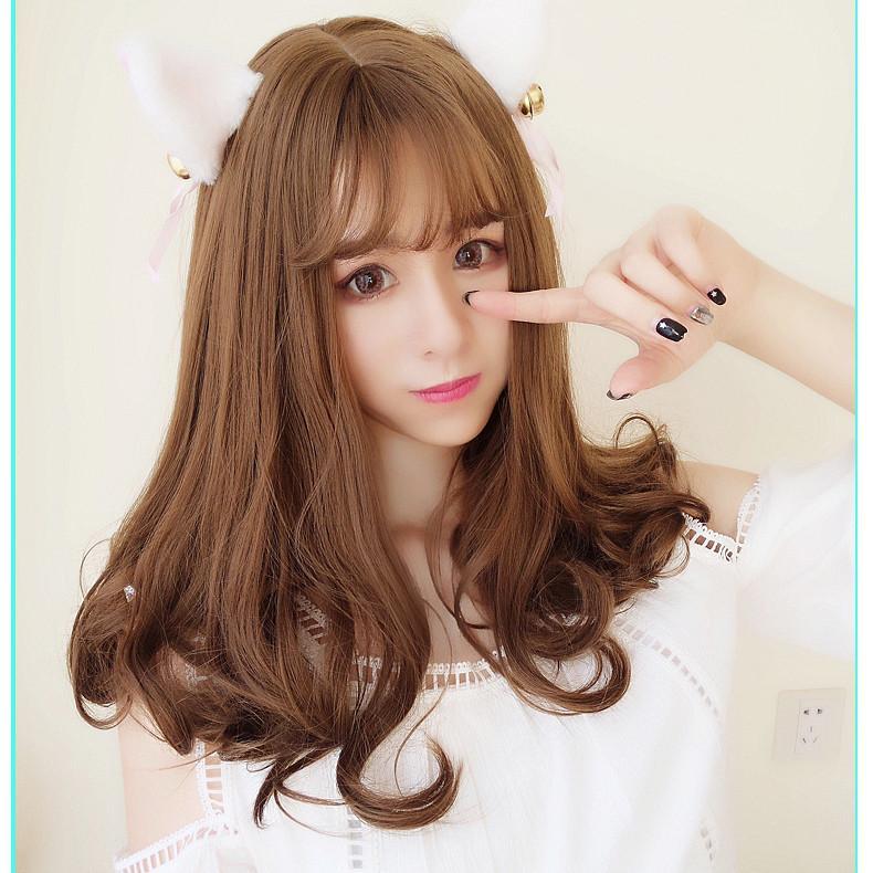 Harajuku Curly End Light Brown Wig SD00637