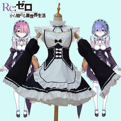 Re:Zero Rem Ram Maid Dress Cosplay SD00684