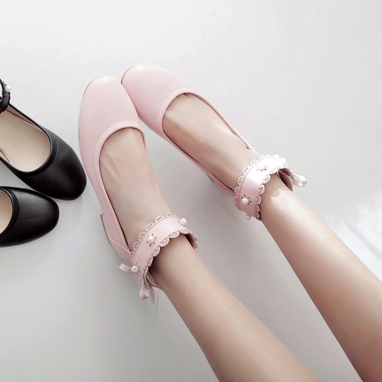 Lace Strap Flat Shoes SD00185