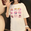 Pink White Sailor Moon Cute Printed Summer T-shirt SD02351