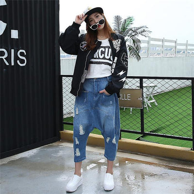 Korean loose baggy denim pants SD02494