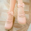 Lolita Bow Flat Leather Shoes SD00120