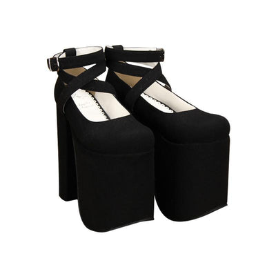 Lolita 15cm Thick Platform Cross Strap Shoes SD00215