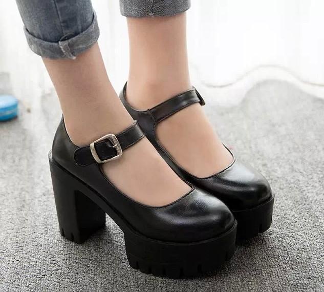 Casual Strap High-Heel Platform Shoes SD00240