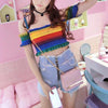 Rainbow Ruffle Top SD00065