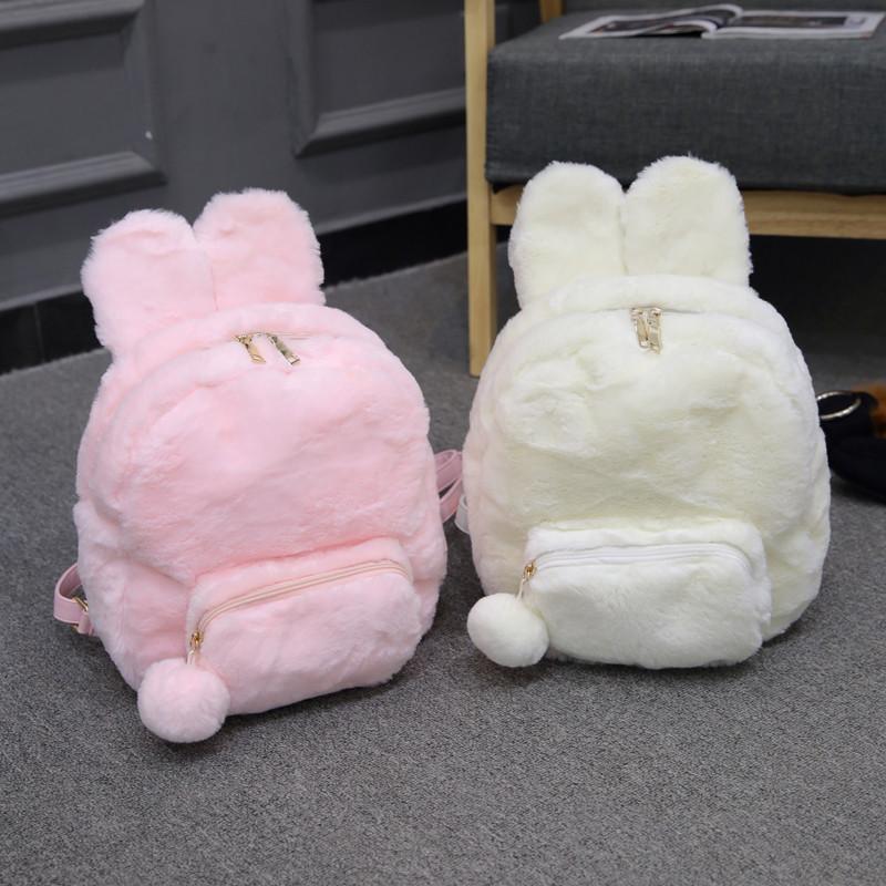 Plush Fluffy Bunny Rabbit Backpack SD00778