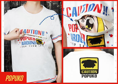 Pop Team Epic Popuko & Pipimi Zipper T-shirt SD01811