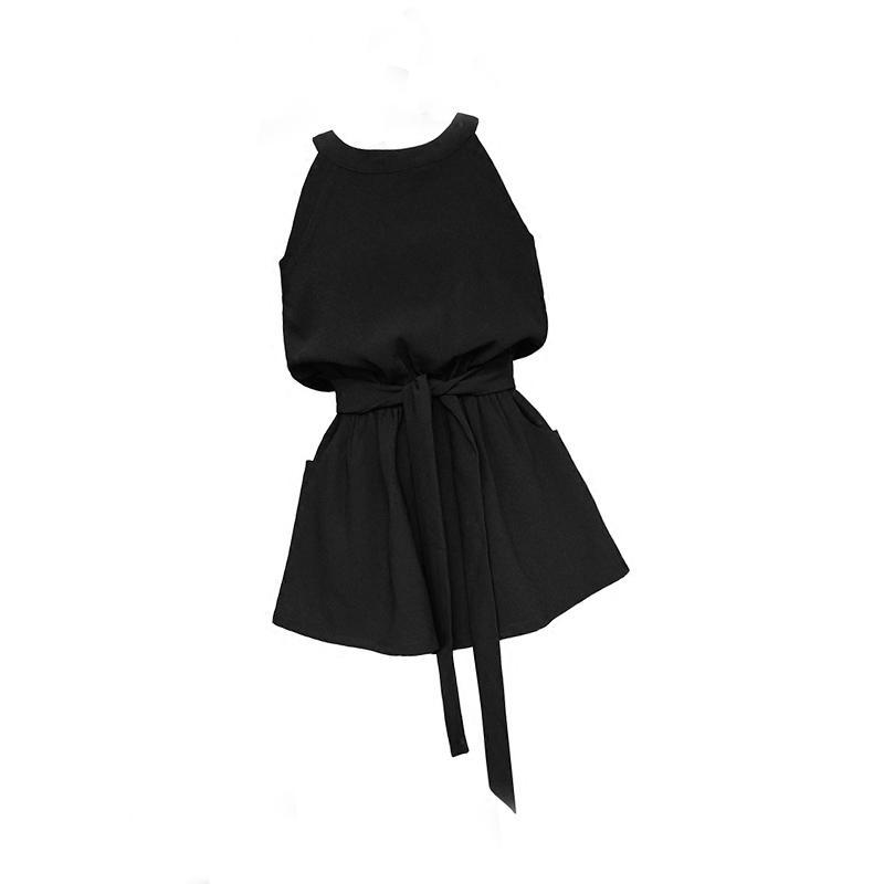 Black Casual Short Jumpsuit SD00251