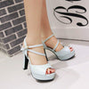 korean Fish Head Strap High-heel Shoe SD01147