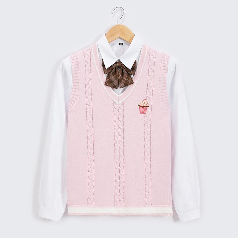 School Embroidered Cupcake Vest SD01881