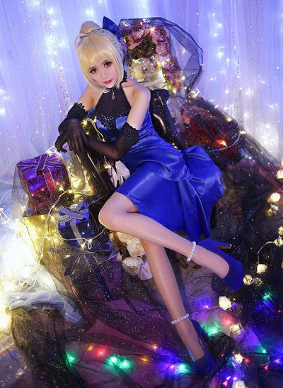 Fate/Grand Order anime Saber elegant cosplay dress SD00835