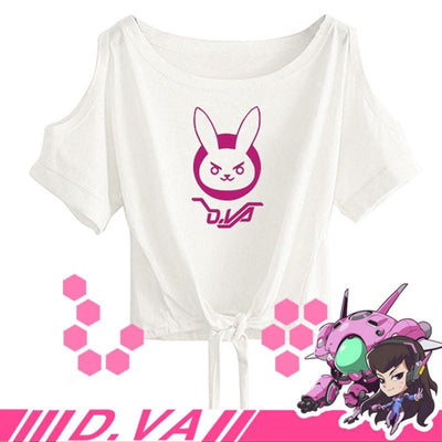 Overwatch D.VA DVA Short-sleeved Short T-Shirt SD01513