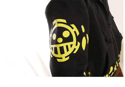 Anime One Piece Trafalgar Law Long-Sleeved Hooded Long Sweater jacket SD01923