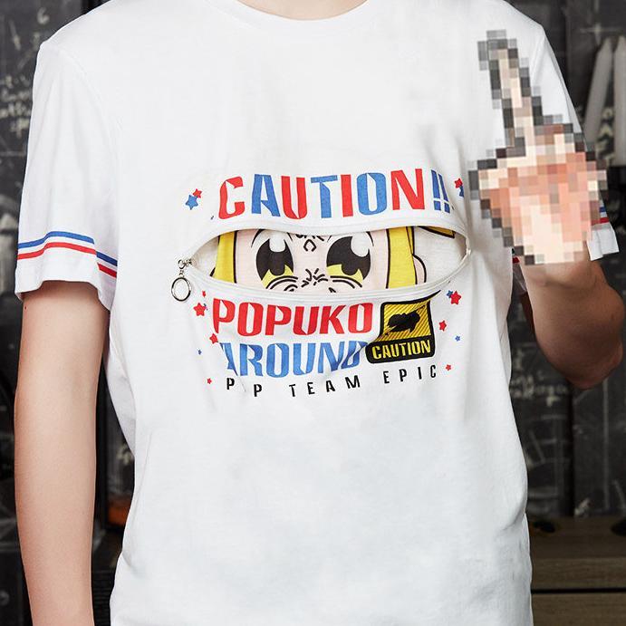 Pop Team Epic Popuko & Pipimi Zipper T-shirt SD01811