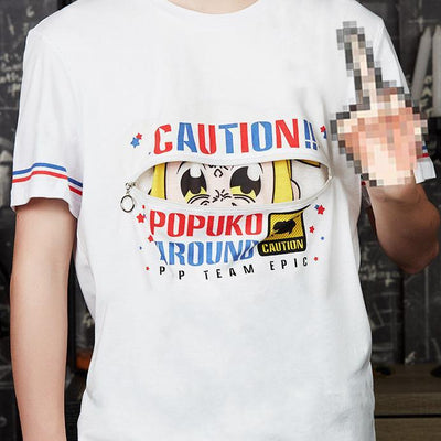 Pop Team Epic Popuko & Pipimi Zipper T-shirt SD01811