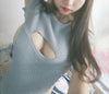 Japanese Virgin Killer Inspired Hollow Chest Keyhole Sweater SD02369