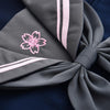 Japanese blue navy sailor flower embroidered school uniform t-shirt/skirt SD00841