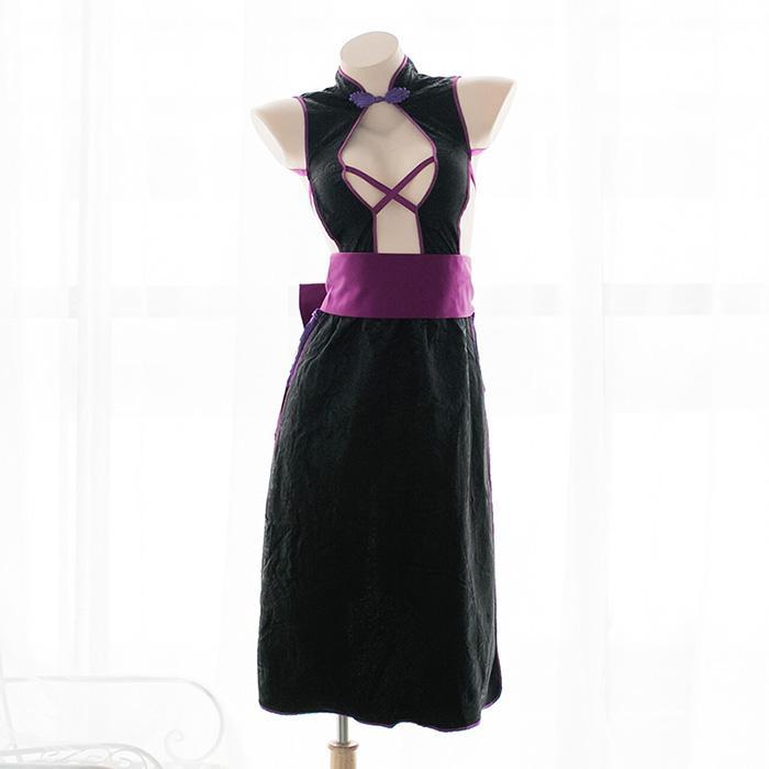Cheongsam Sexy Pentagram Bow Dress SD01471